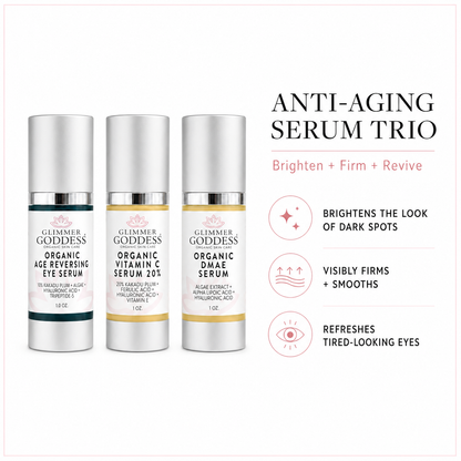 Organic Anti-Aging Trio – Vitamin C & Firming Serums