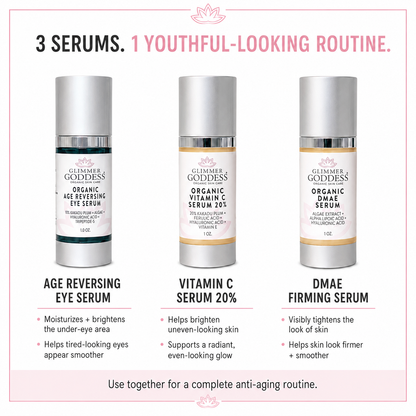 Organic Anti-Aging Trio – Vitamin C & Firming Serums