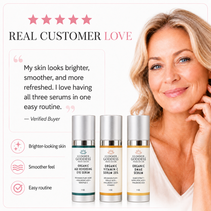 Organic Anti-Aging Trio – Vitamin C & Firming Serums