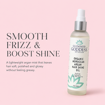 Organic Hair Shine Spray – Frizz Control & Hydrating