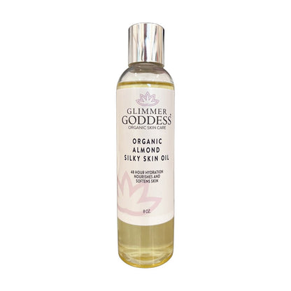 Organic Sweet Almond Silky Skin Oil – 48 Hour Hydration